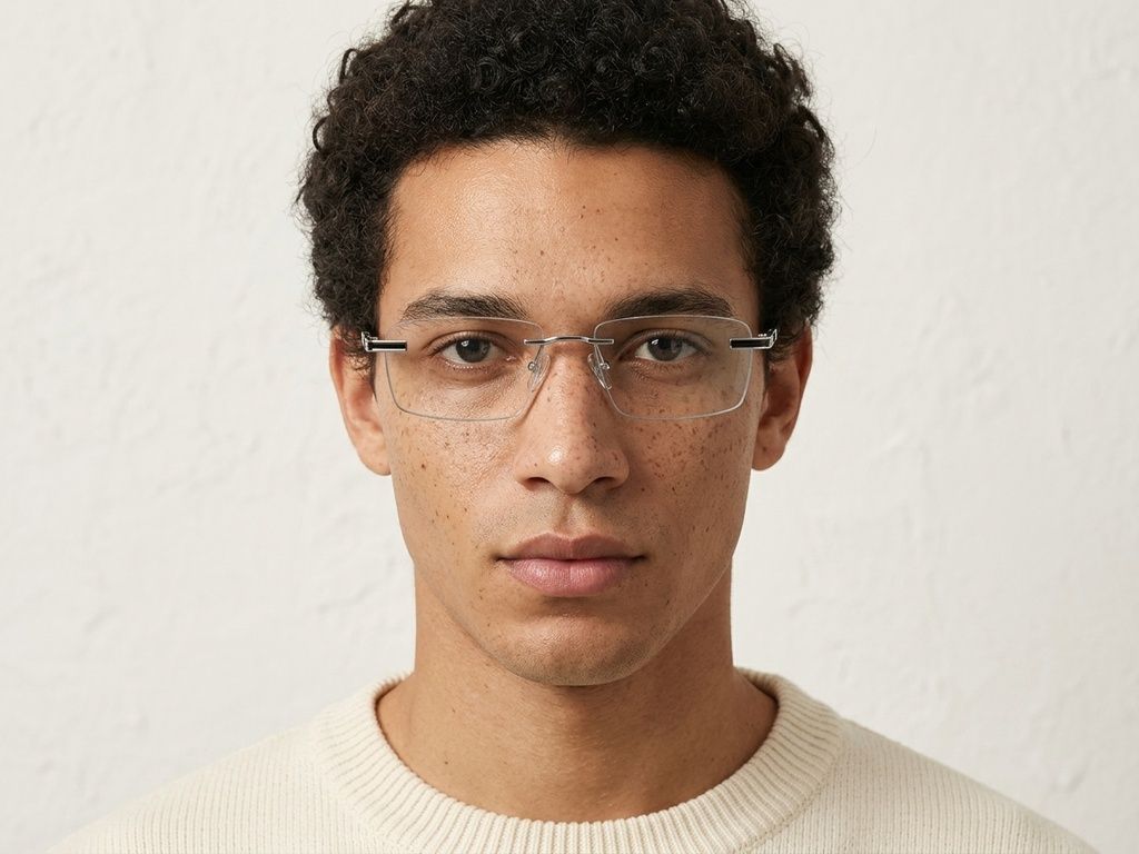 Invisible Silver Metal Glasses #BS2012-0942