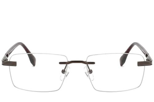 Lunettes invisibles en métal brun #BS2012-0943