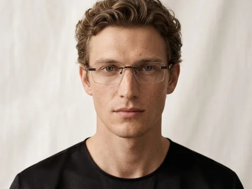 Lunettes invisibles en métal brun #BS2012-0943