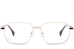 Vasos rectangulares de metal dorado #BS2012-0949