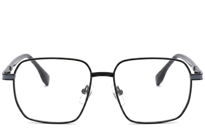 Gafas rectangulares de metal negro #BS2012-0951