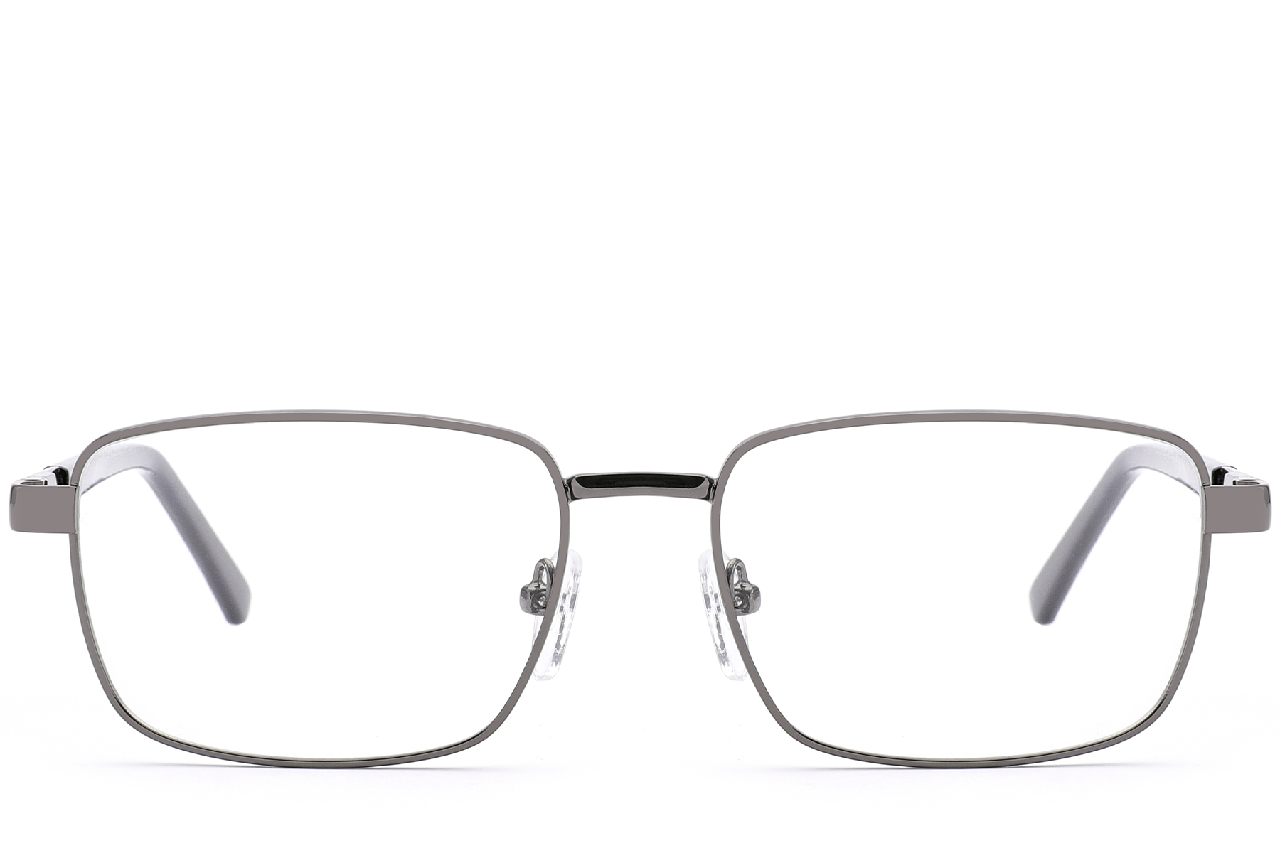 Rectangular Gray Metal Glasses #BS2012-0955