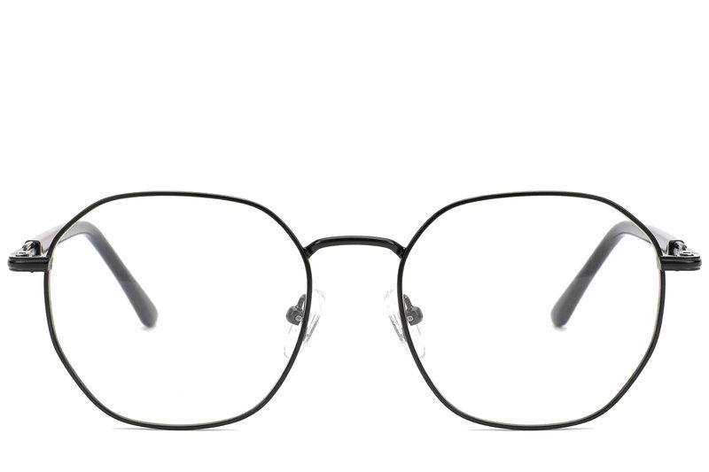 Geometric Black Metal Glasses #BS2012-0959