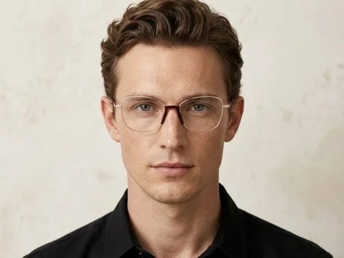 Lunettes papillon en métal doré #BS2012-0960