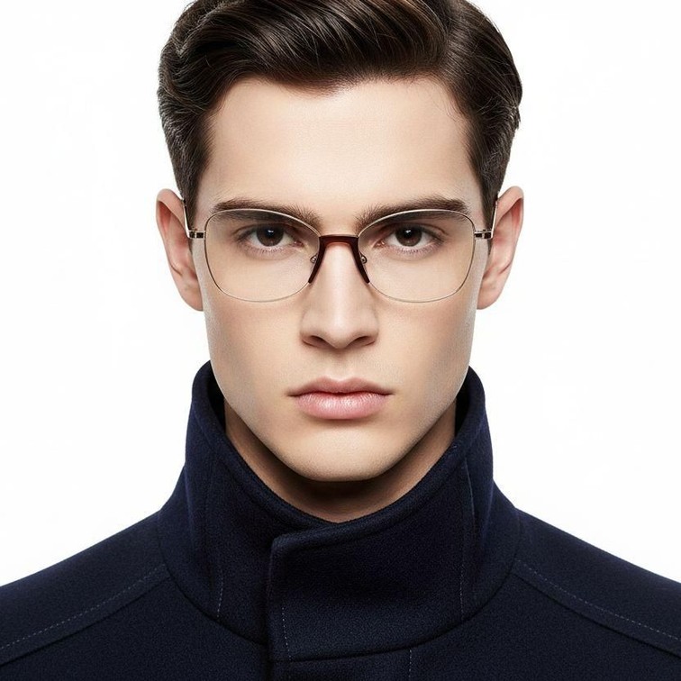 Lunettes papillon en métal doré #BS2012-0960