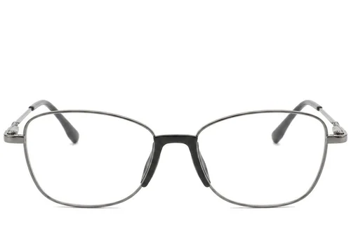 Lunettes papillon en métal gris #BS2012-0961