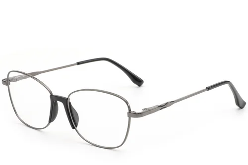 Lunettes papillon en métal gris #BS2012-0961