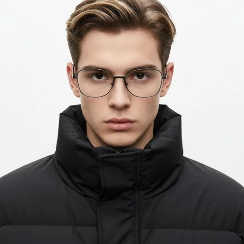Lunettes papillon en métal gris #BS2012-0961