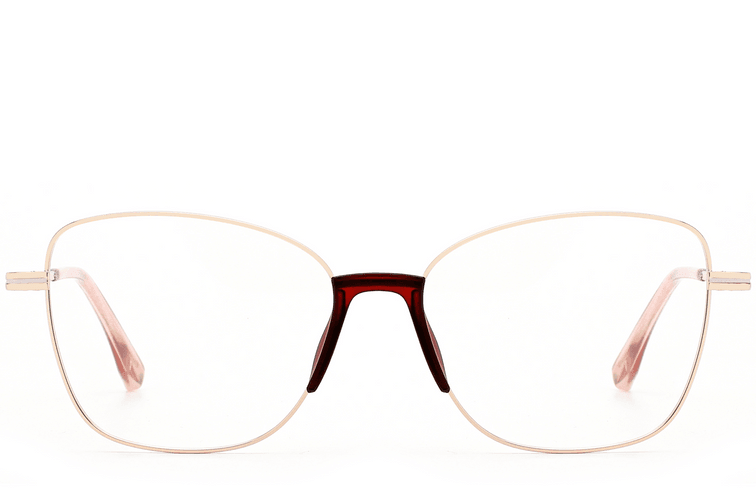 Lunettes papillon en métal doré #BS2012-0966