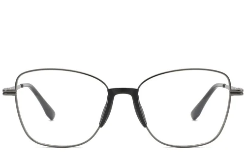 Lunettes papillon en métal gris #BS2012-0967