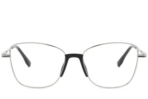 Lunettes papillon en métal argenté #BS2012-0969