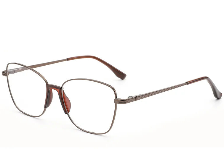 Butterfly Brown Metal Glasses #BS2012-0970