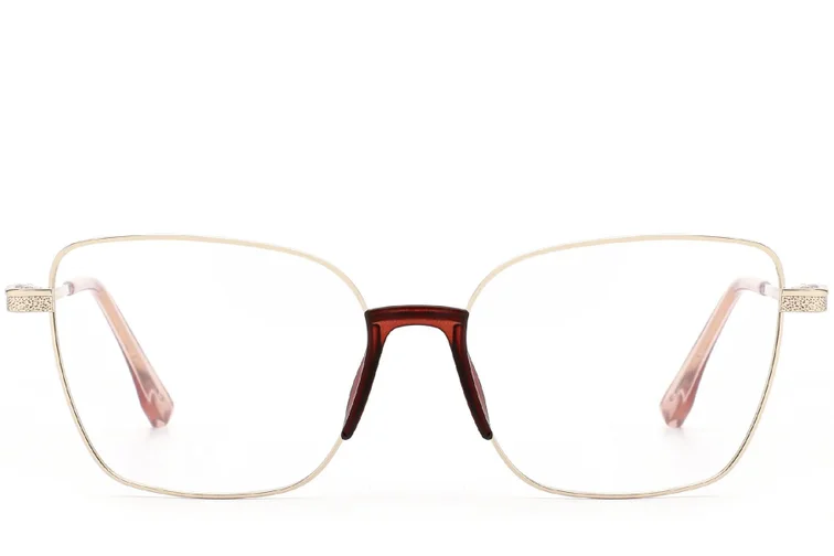Lunettes papillon en métal doré #BS2012-0972