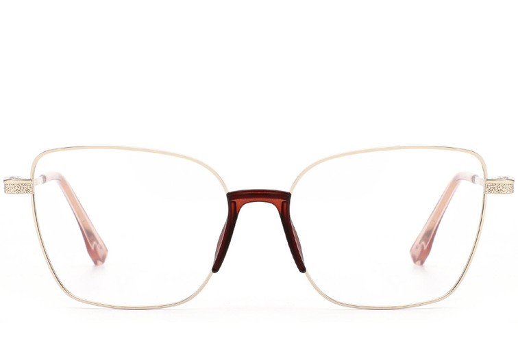 Lunettes papillon en métal doré #BS2012-0972