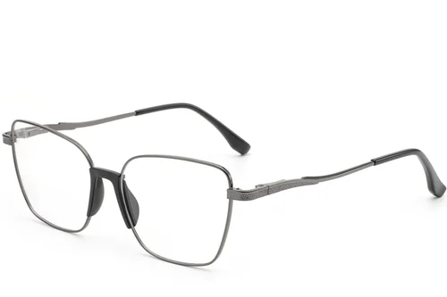 Lunettes papillon en métal gris #BS2012-0973