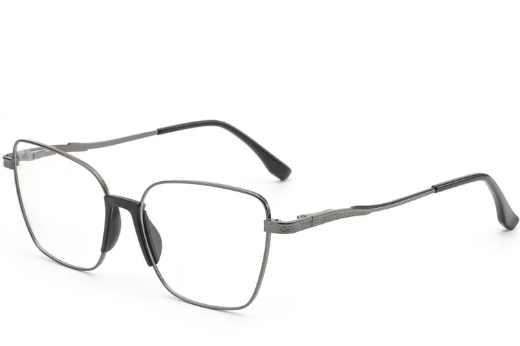 Lunettes papillon en métal gris #BS2012-0973
