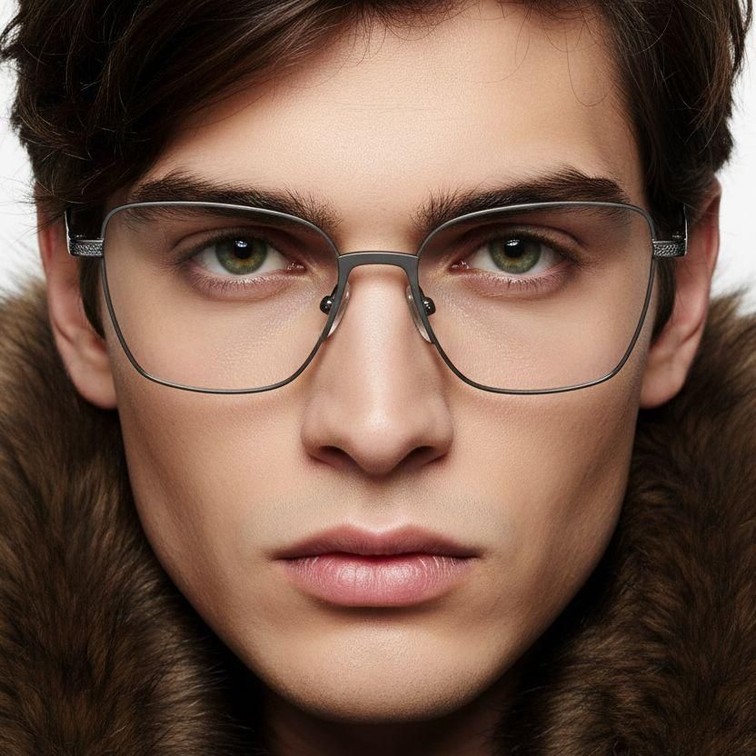 Gafas de metal gris mariposa #BS2012-0973
