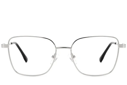 Lunettes papillon en métal argenté #BS2012-0975