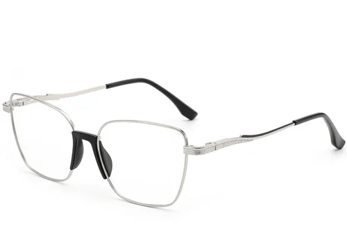 Lunettes papillon en métal argenté #BS2012-0975