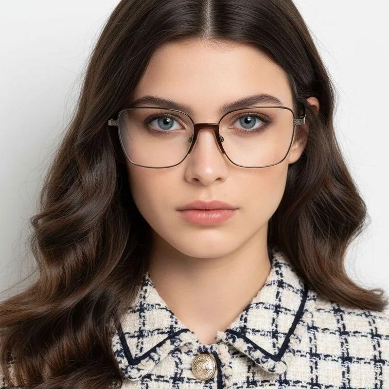 Butterfly Brown Metal Glasses #BS2012-0976