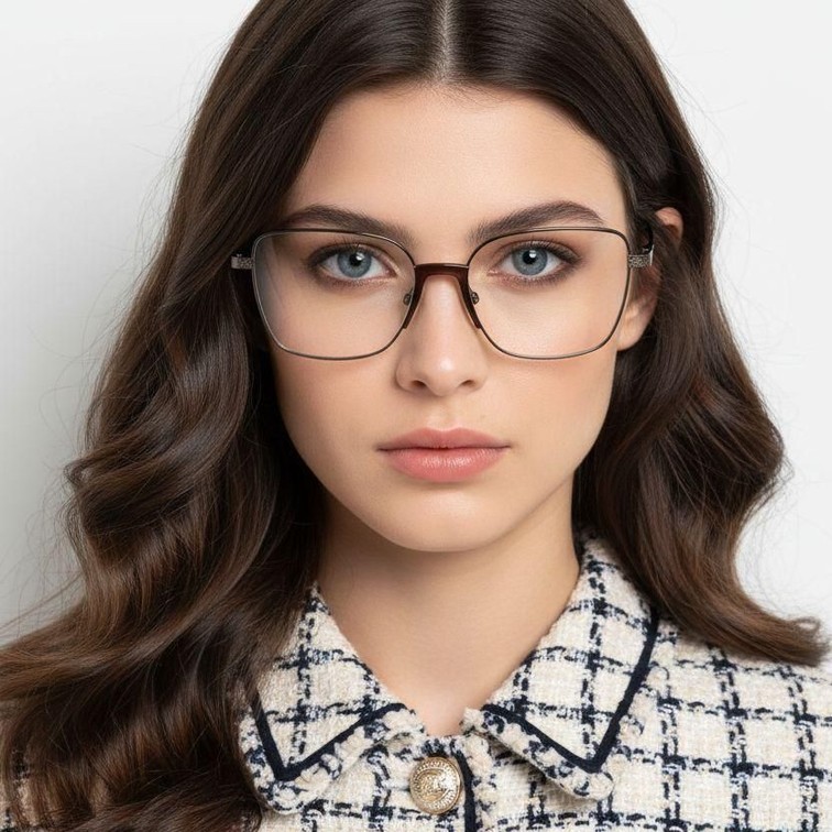 Butterfly Brown Metal Glasses #BS2012-0976