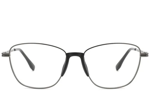Lunettes papillon en métal gris #BS2012-0979