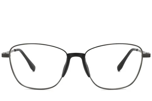 Lunettes papillon en métal gris #BS2012-0979