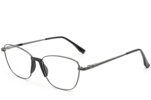 Lunettes papillon en métal gris #BS2012-0979
