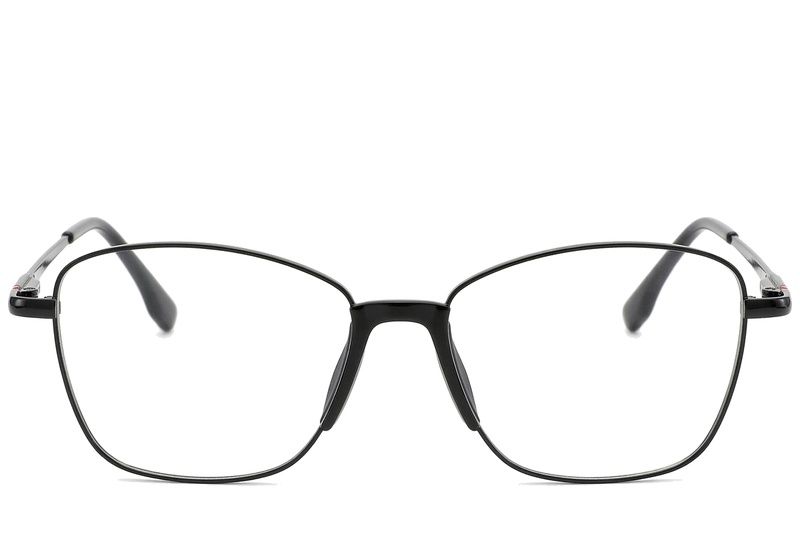 Gafas de metal negro con forma de mariposa #BS2012-0980
