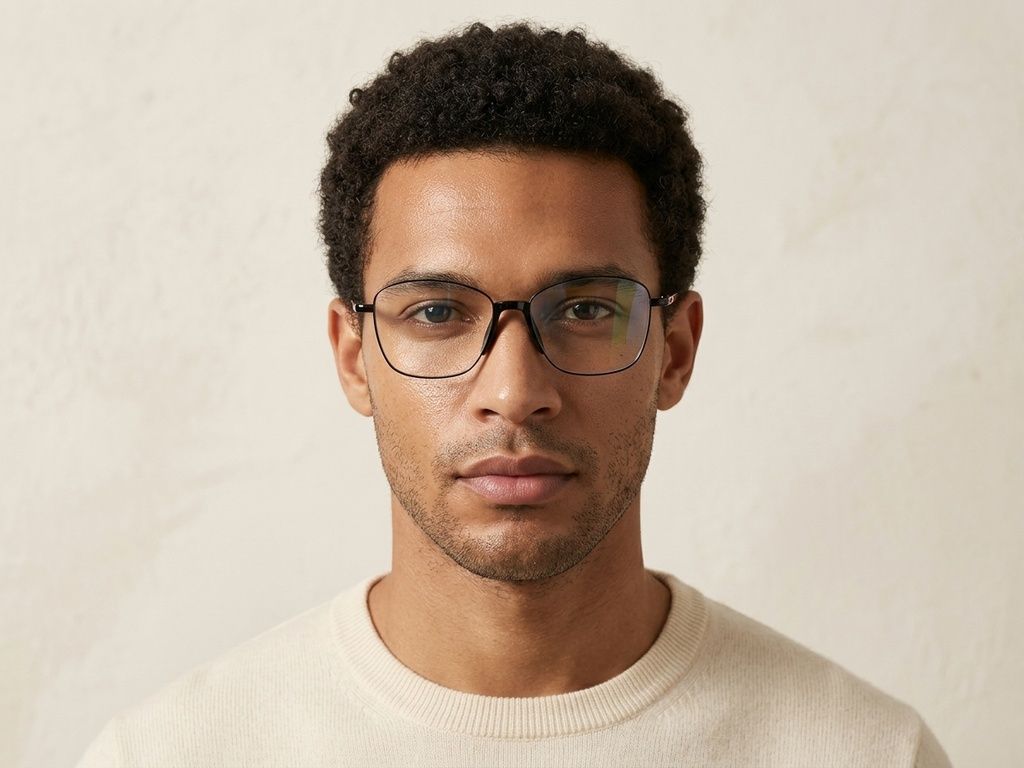 Gafas de metal negro con forma de mariposa #BS2012-0980