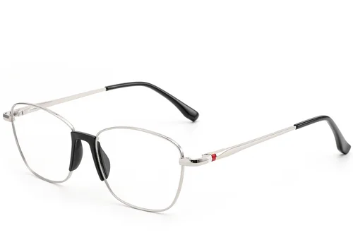 Lunettes papillon en métal argenté #BS2012-0981