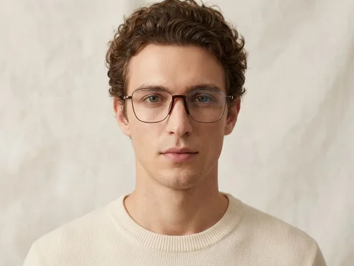 Lunettes papillon en métal marron #BS2012-0982