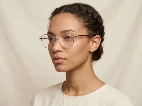 Lunettes papillon roses en métal #BS2012-0983