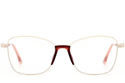Lunettes papillon en métal doré #BS2012-0984
