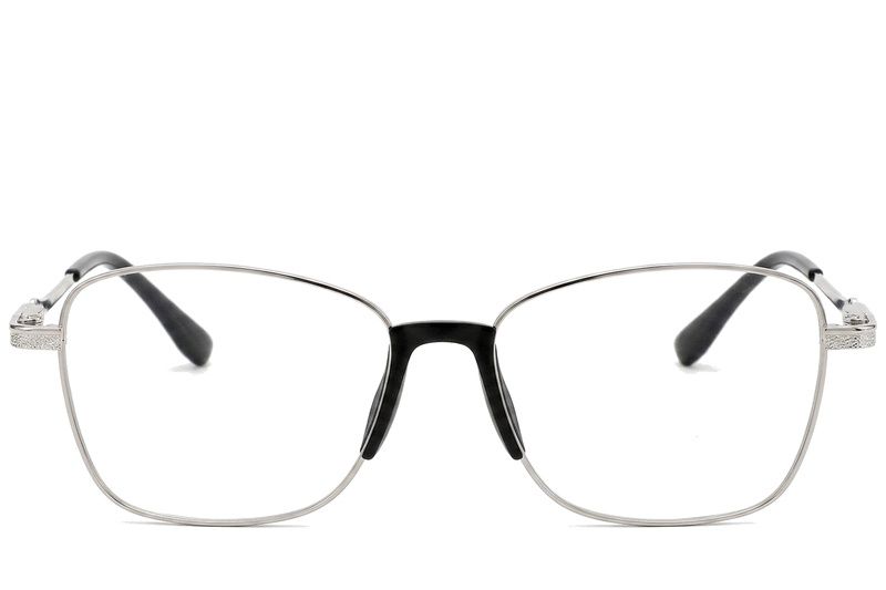Lunettes papillon en métal argenté #BS2012-0987