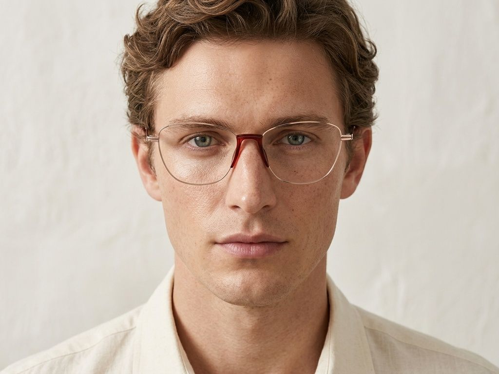 Lunettes papillon en métal doré #BS2012-0990
