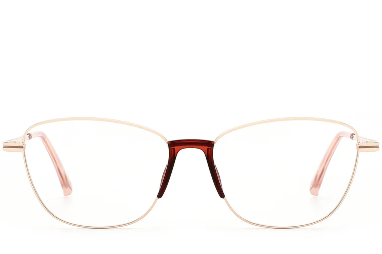 Schmetterlings-Brille aus goldenem Metall #BS2012-0990