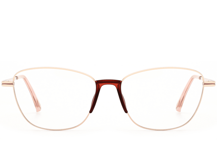 Lunettes papillon en métal doré #BS2012-0990