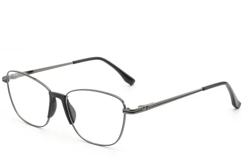 Lunettes papillon en métal gris #BS2012-0991