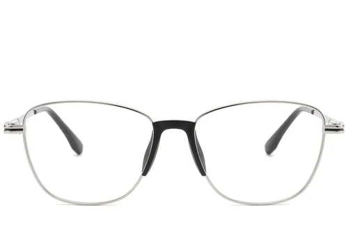Lunettes papillon en métal argenté #BS2012-0993