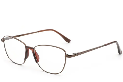 Lunettes papillon en métal marron #BS2012-0994