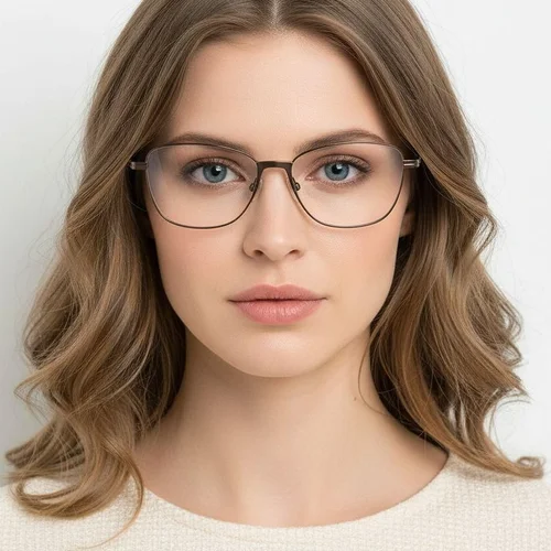 Lunettes papillon en métal marron #BS2012-0994