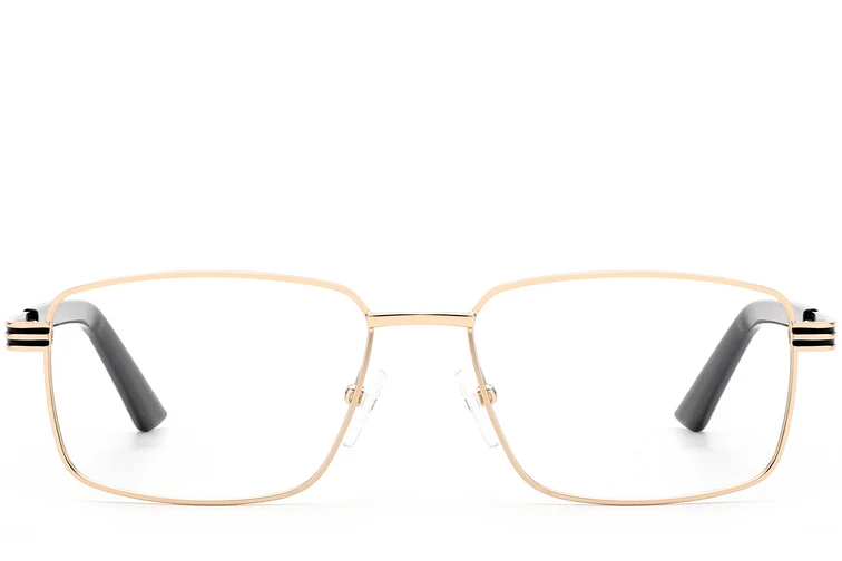 Rectangular Golden Metal Glasses #BS2012-0996