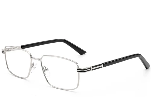 Rectangular Silver Metal Glasses #BS2012-0998