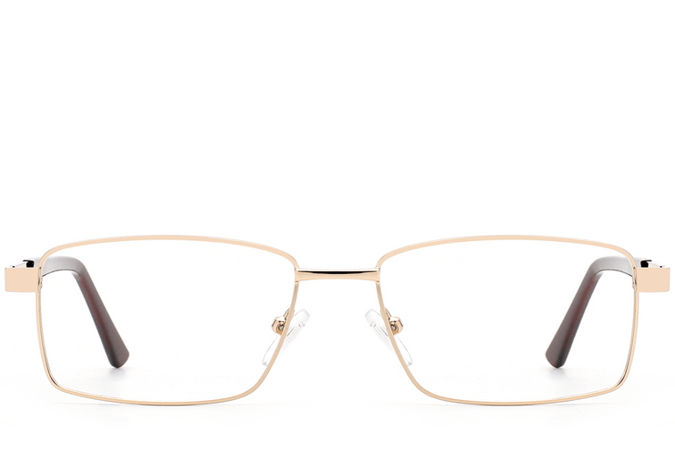 Rectangular Golden Metal Glasses #BS2012-1000