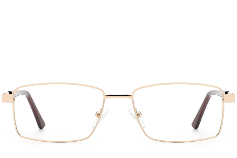 Rectangular Golden Metal Glasses #BS2012-1000