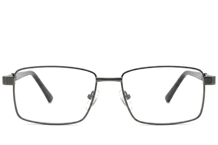 Rectangular Gray Metal Glasses #BS2012-1001