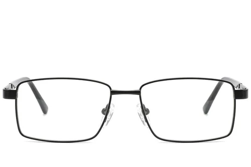 Rectangular Black Metal Glasses #BS2012-1002