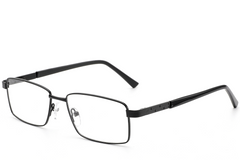 Gafas rectangulares de metal negro #BS2012-1002