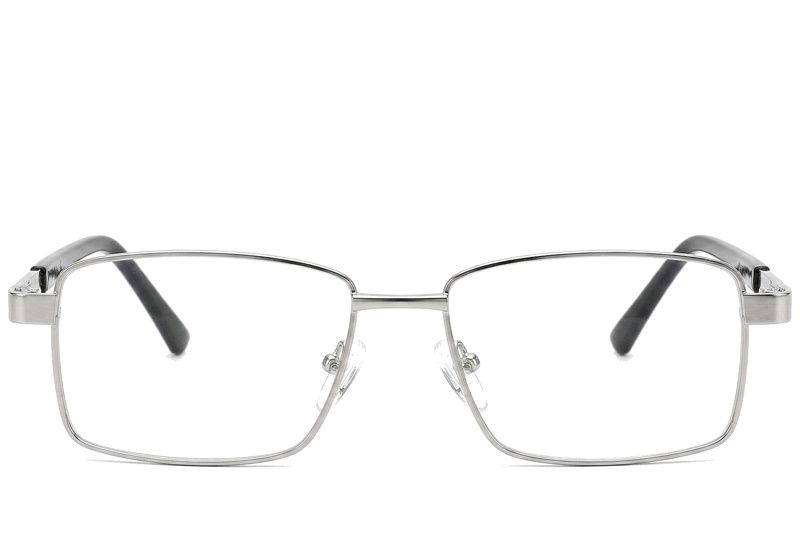 Rectangular Silver Metal Glasses #BS2012-1003